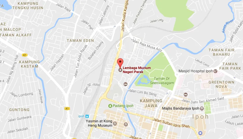 peta muzium negeri perak