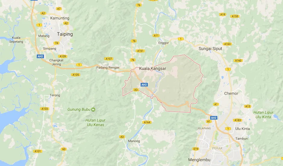 peta kuala kangsar