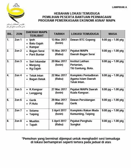 jadual temuduga