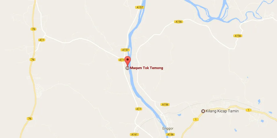 peta makam tok temong