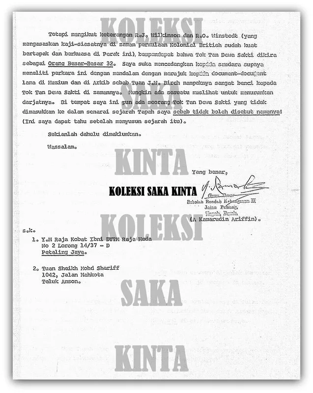 Siapakah Tok Kaduk Yang Sebenarnya Dalam Sejarah Perak