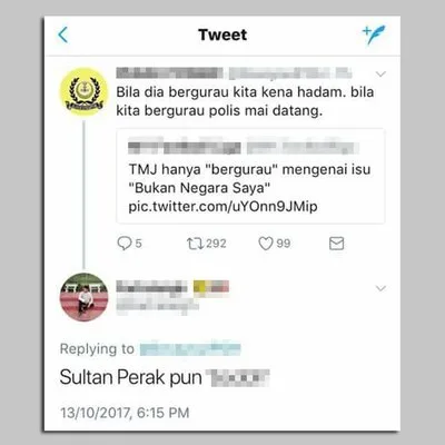 Pelajar Tingkatan Enam Didenda RM5,000 Hina Sultan Perak
