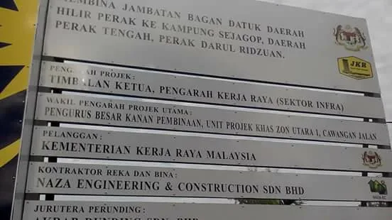 Jambatan Baru Menghubungkan Bagan Datuk Dengan Perak Tengah