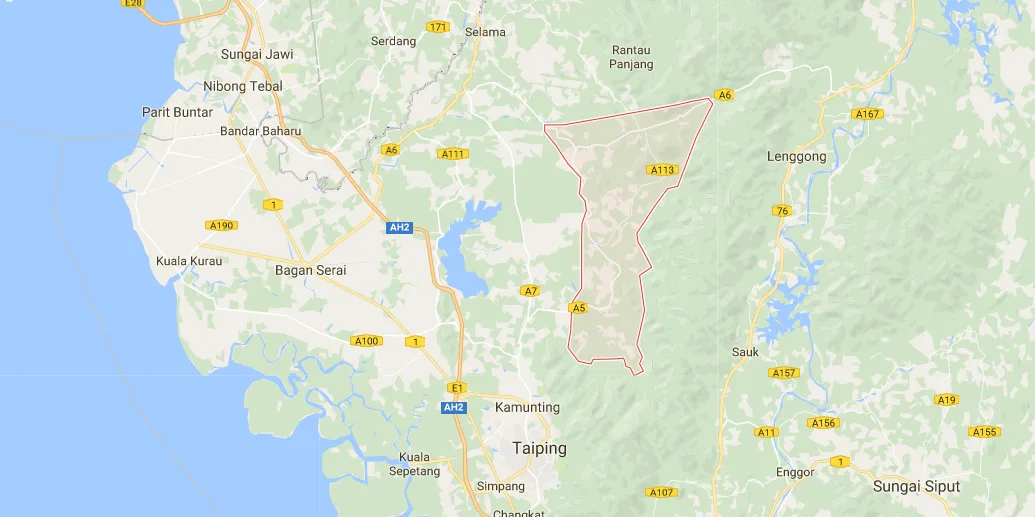 peta batu kurau