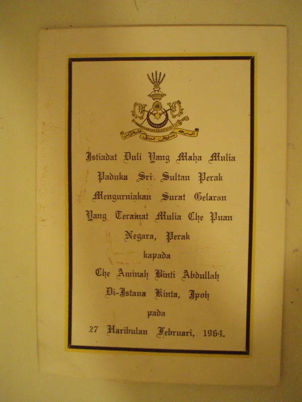 Gelaran Isteri Kedua Sultan Perak Yang Ramai Tidak Tahu