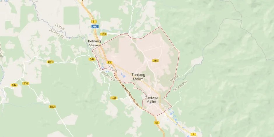 peta tanjung malim