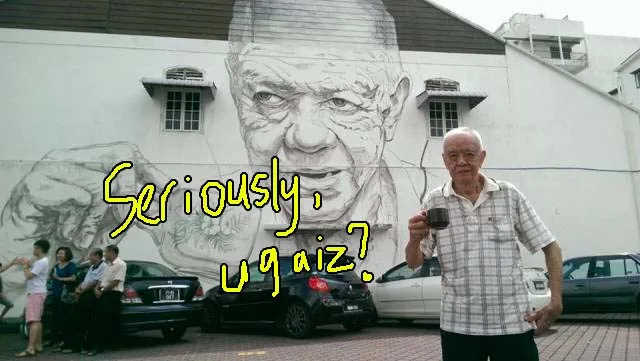Kontroversi Mural Orang Tua Di Oldtown White Coffee, Ipoh