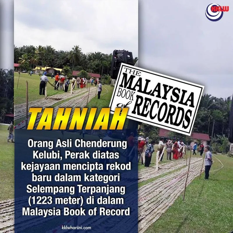 Orang Asli in Perak Create Malaysia's Longest Sash