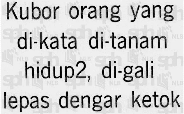 Peristiwa Gali Semula Kubur Disangka Tertanam Hidup-Hidup Di Bota