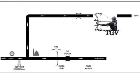 peta taman memanah