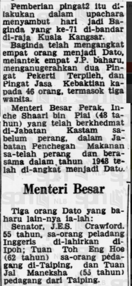 Kenali Lapan Dato Kurnia Negeri Perak