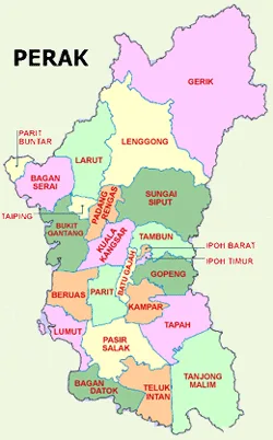 map of Perak
