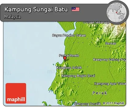 map of kampung sungai batu