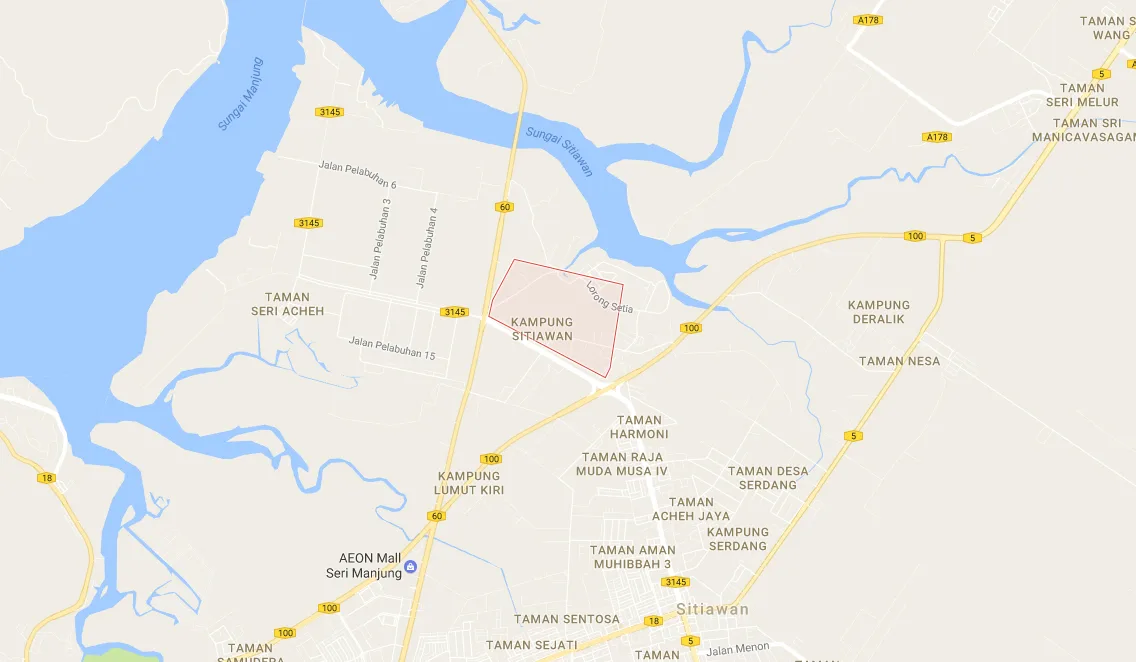 Kampung Sitiawan map