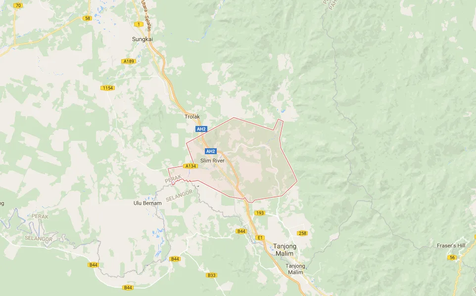 Slim River map