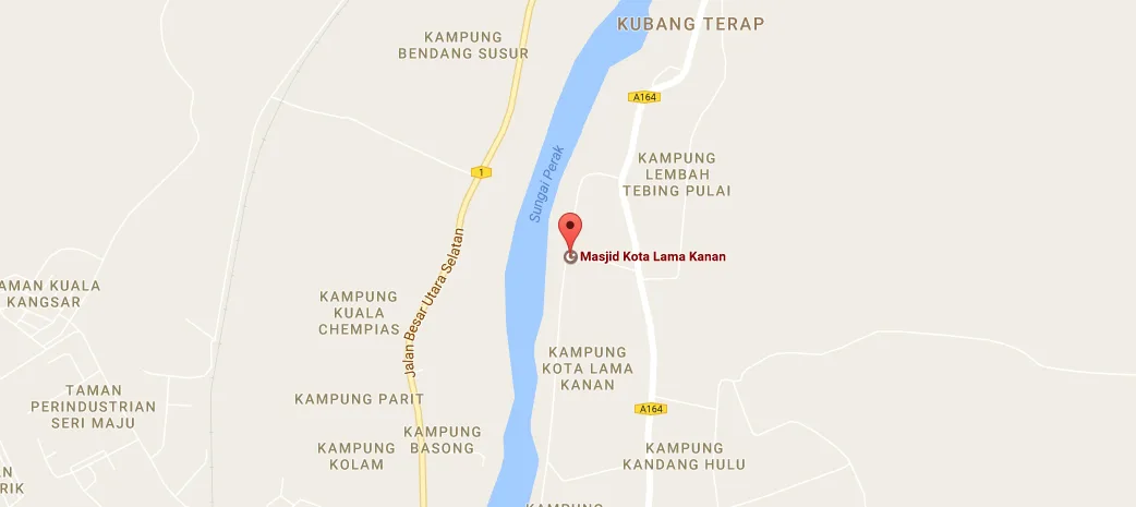 map of Kota Lama Kanan Mosque