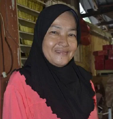 Esah Ahmad, the first female village head in Perak