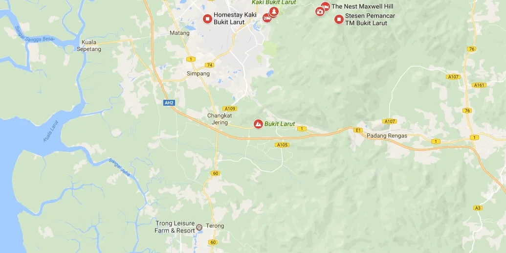 Bukit Larut map