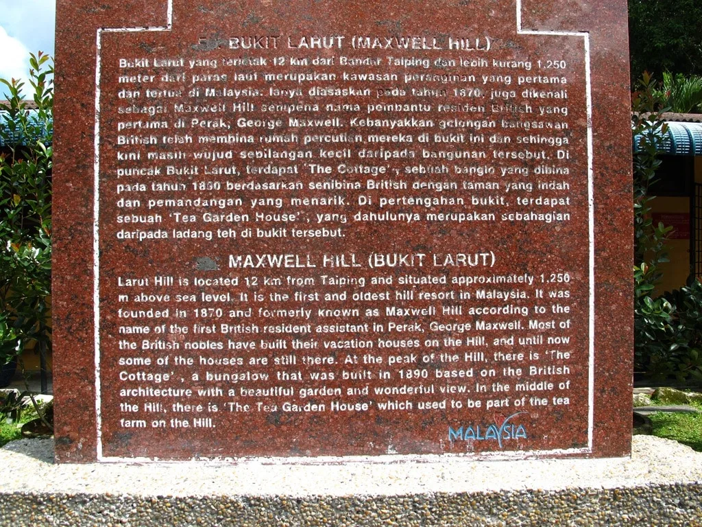 Bukit Larut facts