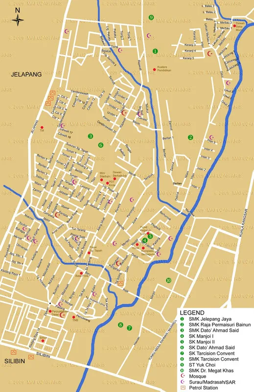 Manjoi cluster map