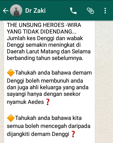 Dengue WhatsApp