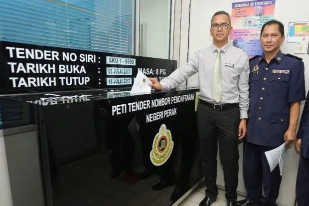 AKU Number Plate Tender Opened by Perak JPJ