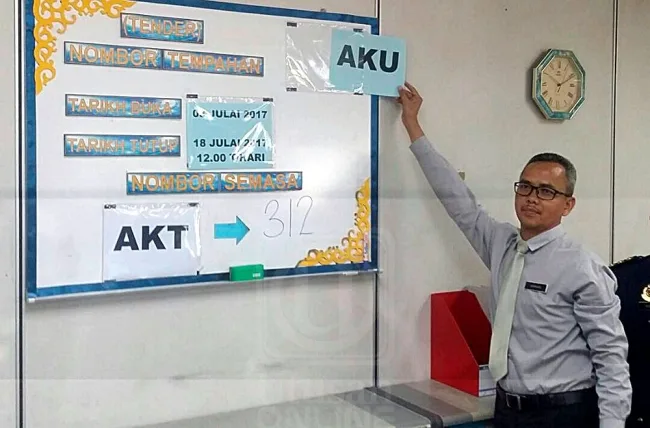 AKU Number Plate Tender Opened by Perak JPJ