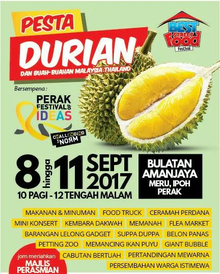 Ipoh durian festival activities
