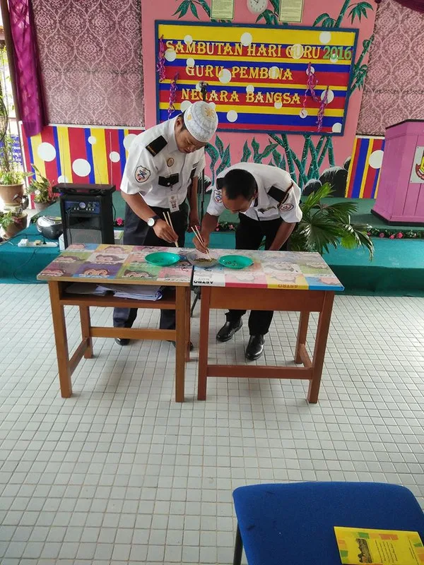 security guard participating in sports day