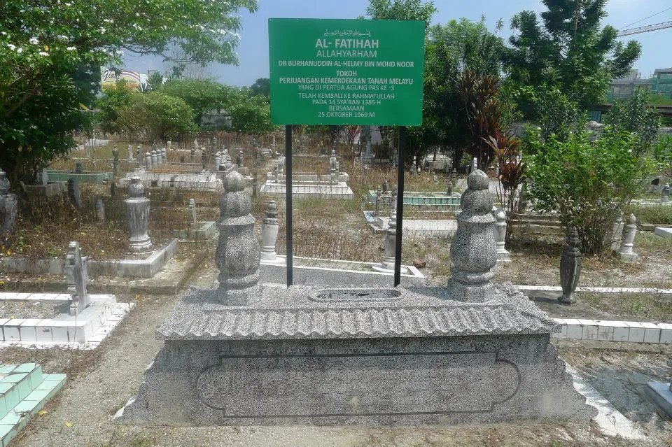 Grave of Dr. Burhanuddin Al-Helmy