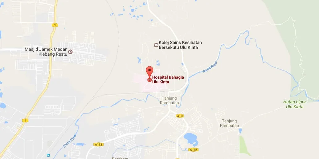 Tanjung Rambutan Hospital map
