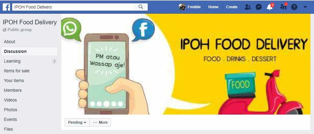 List of Ipoh Food Delivery Services